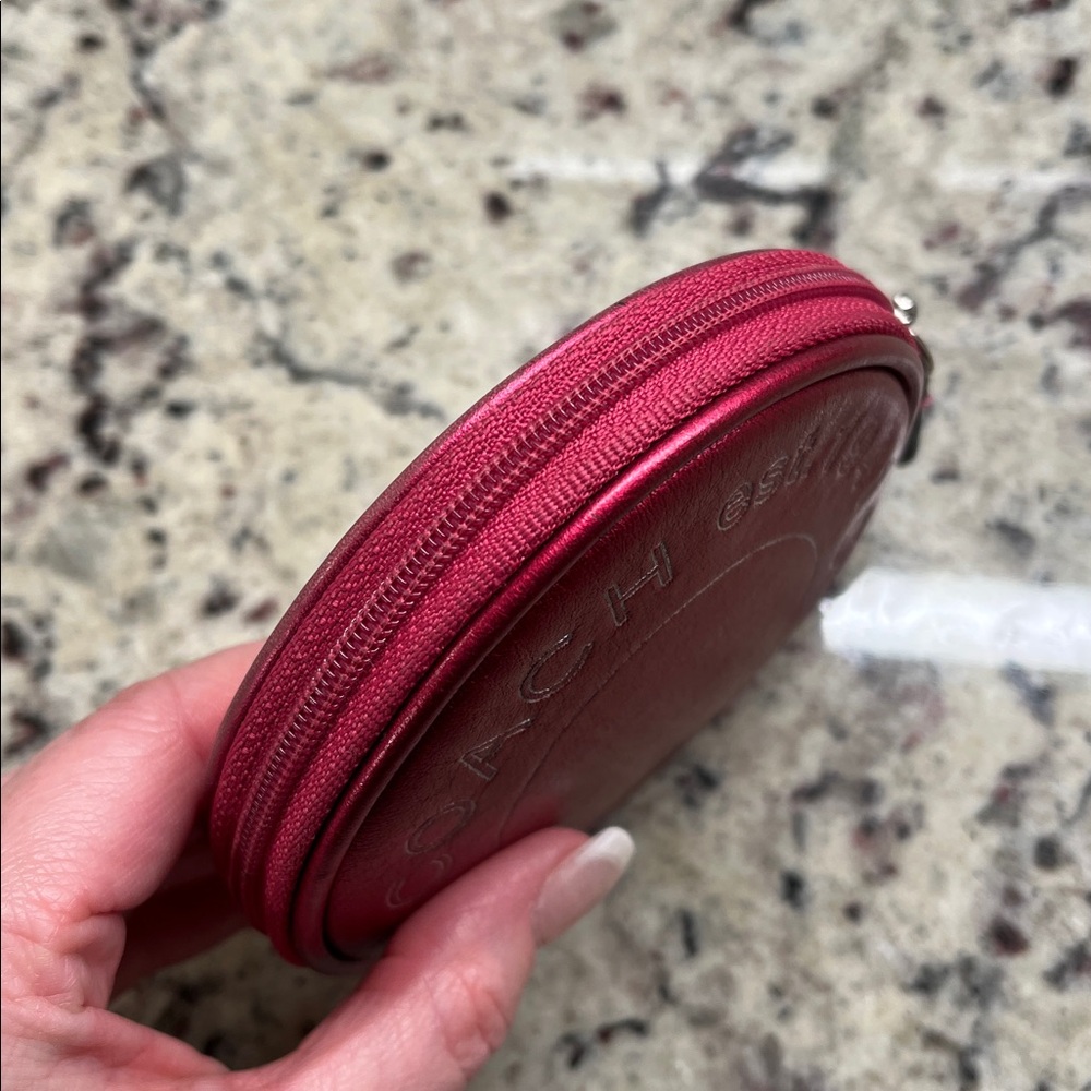 Coach 1941 Metallic Raspberry Coin Purse EUC - Picture 6 of 11